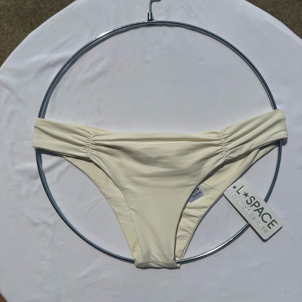 L*Space Cream Bikini Bottom